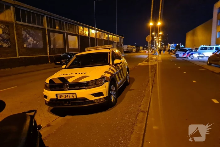 Auto met twee inzittenden de Merwedehaven ingereden