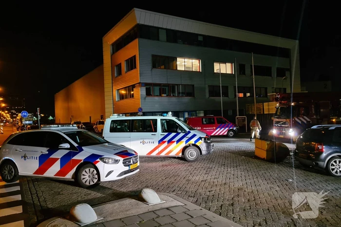 Auto met twee inzittenden de Merwedehaven ingereden