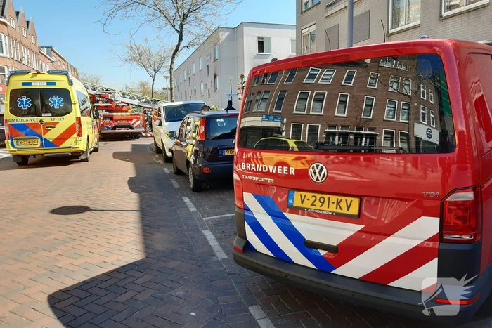 Brand in slaapkamer van portiekwoning