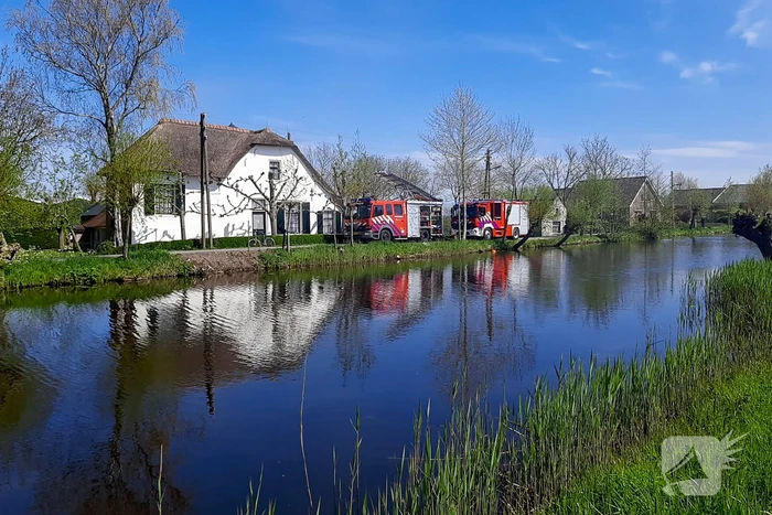 Brand in schoorsteen van vrijstaande woning