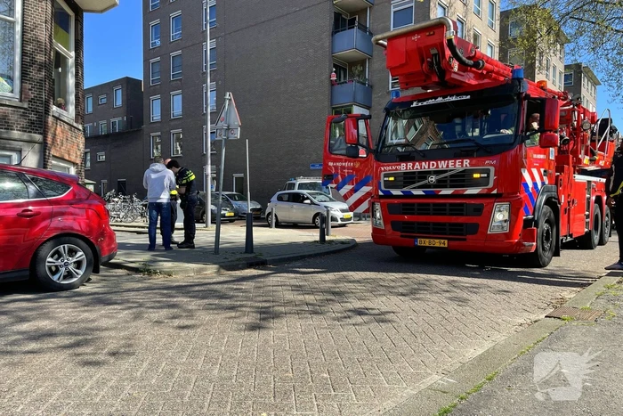 Brand op balkon snel onder controle