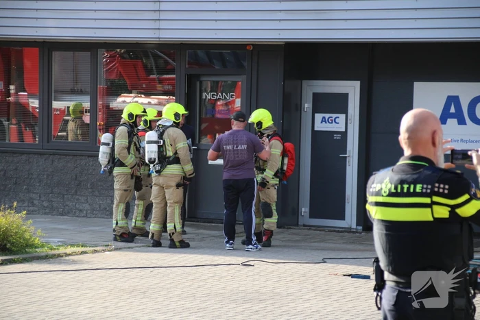 Grote brand in bedrijfspand