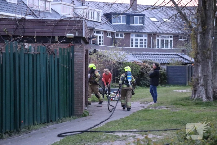 Brand in aanbouw van woning