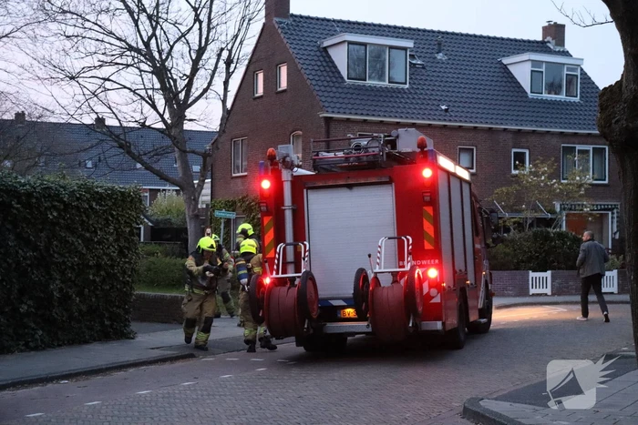 Brand in aanbouw van woning