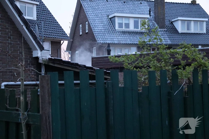 Brand in aanbouw van woning