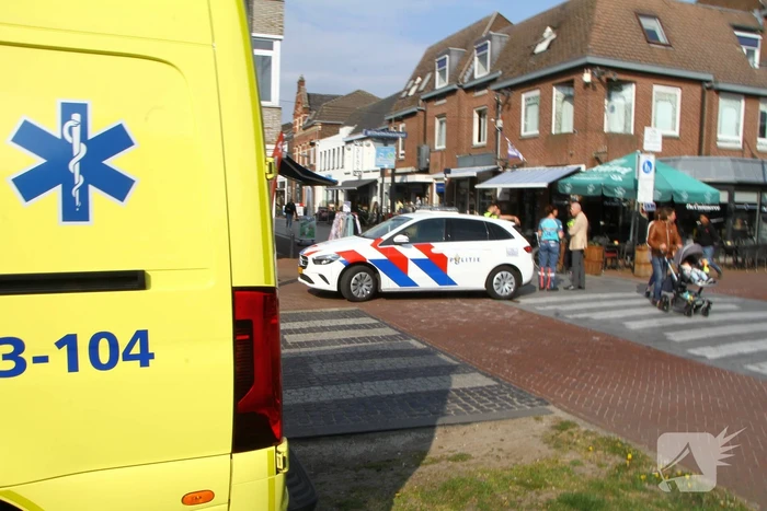 Botsing tussen fietser en voetganger