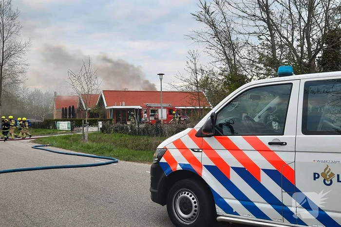 Enorme rookwolken bij brand in voormalig restaurant Wok van Walcheren