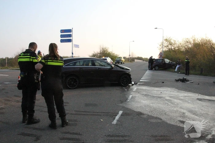Flinke schade bij botsing op afrit