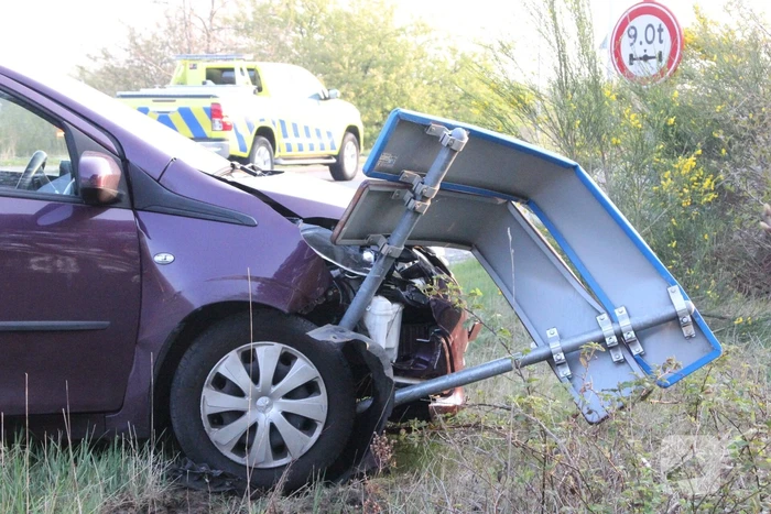 Flinke schade bij botsing op afrit