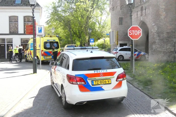 Fietser gewond bij botsing met auto