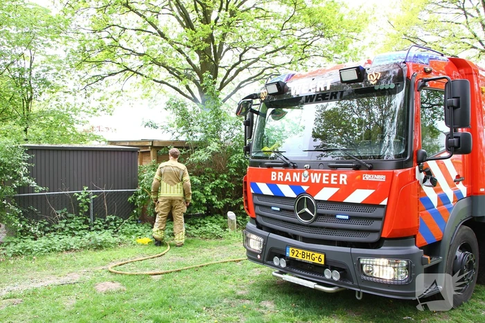 Brand in fietsenstalling Montessorischool