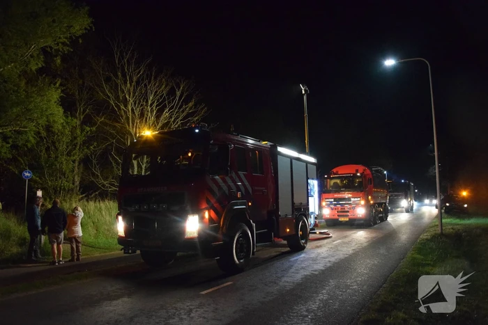 Brandweer groots ingezet voor bosbrand
