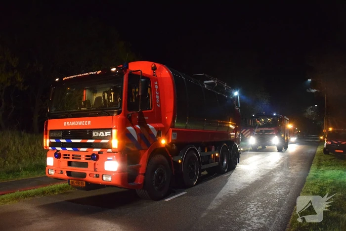 Brandweer groots ingezet voor bosbrand