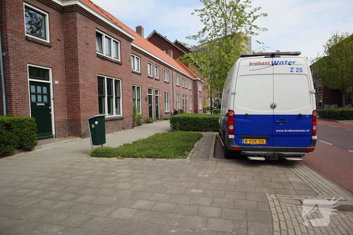 Waterleiding gesprongen in Strijp