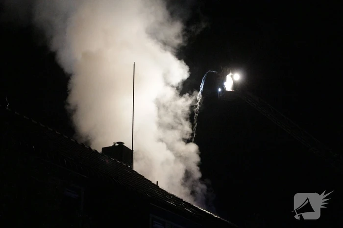 Veel rookontwikkeling bij brand in woning