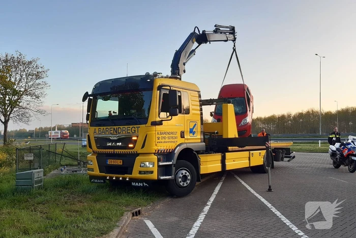 Een gewonde bij ongeval bij tankstation