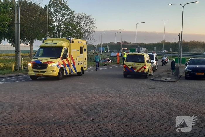 Een gewonde bij ongeval bij tankstation