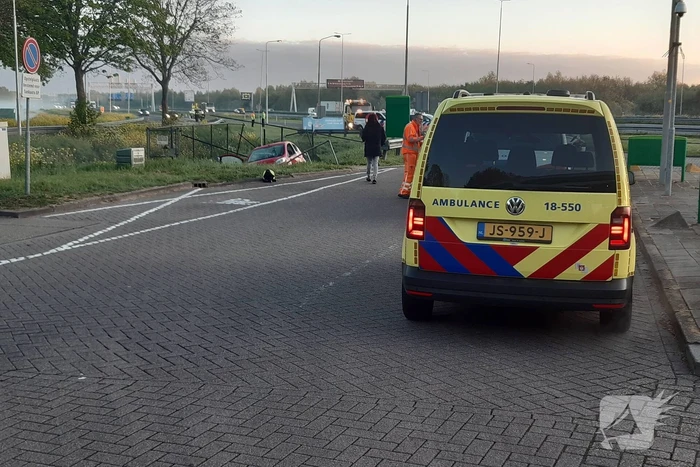 Een gewonde bij ongeval bij tankstation