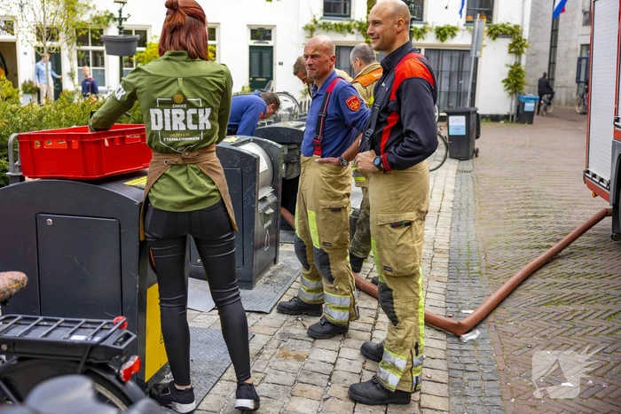 Brand in ondergrondse restafval container