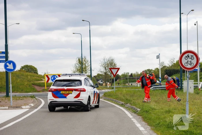 Scooterrijdster ernstig gewond na val