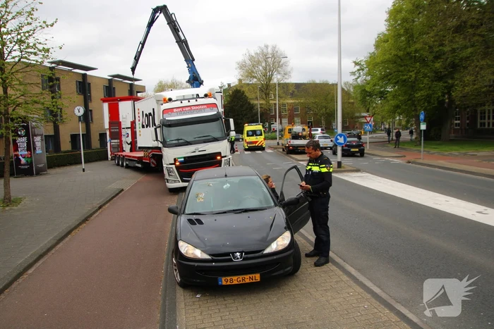 Automobilist ziet fietser over het hoofd