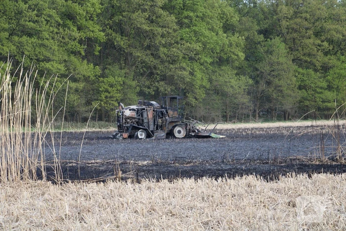 Graanveld grootdeel verwoest vanwege brand