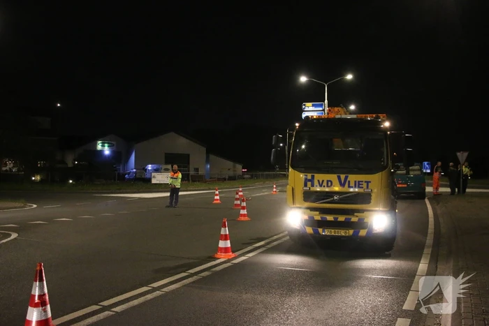 Flinke schade na aanrijding met politieauto