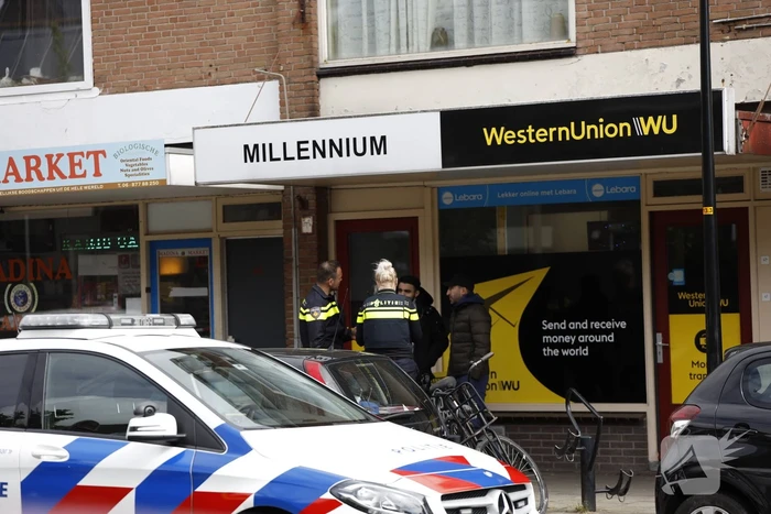 Gewapende overval op winkelpand