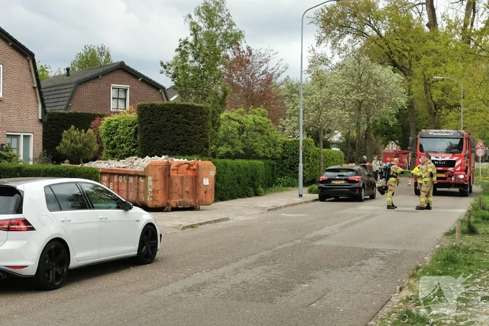 Straat afgesloten door gasleklage