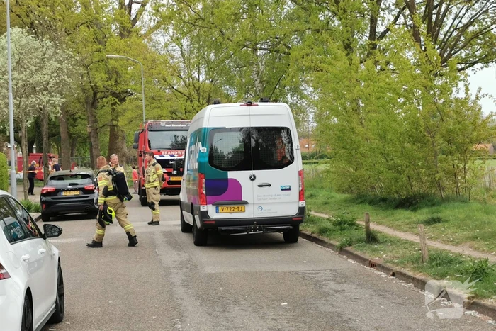 Straat afgesloten door gasleklage