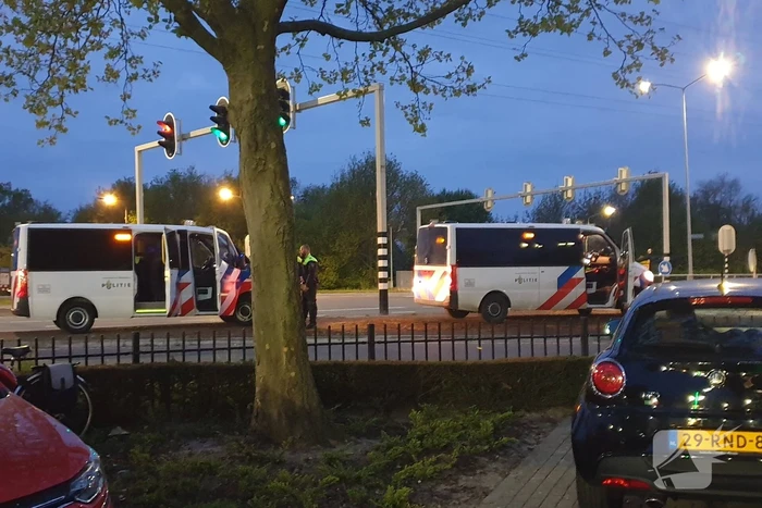 Veel politie op de been vanwege voetbalwedstrijd