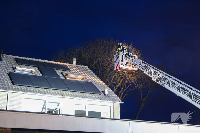 Schoorsteen geveegd na brand