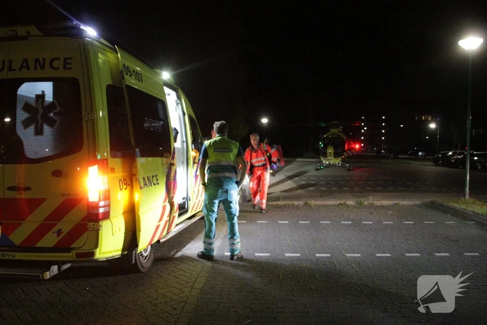 Traumahelikopter landt voor incident in woning