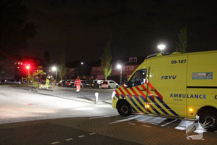 Traumahelikopter landt voor incident in woning