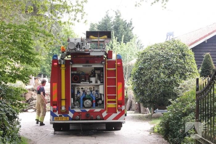 Veel rook bij brand in schuur