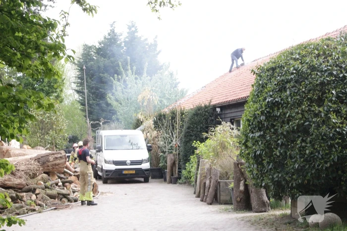 Veel rook bij brand in schuur