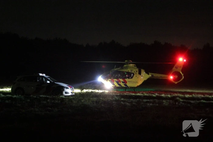 Traumahelikopter landt in weiland vanwege incident