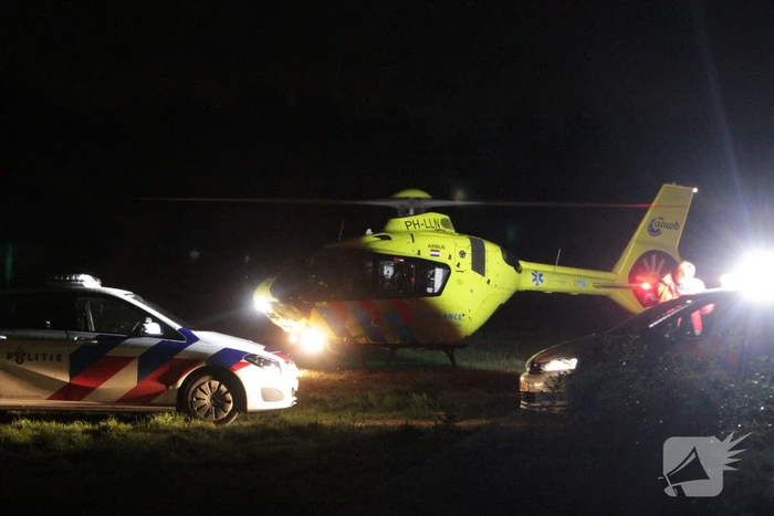 Traumahelikopter landt in weiland vanwege incident