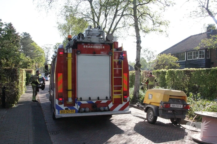 Gasleiding geraakt bij werkzaamheden