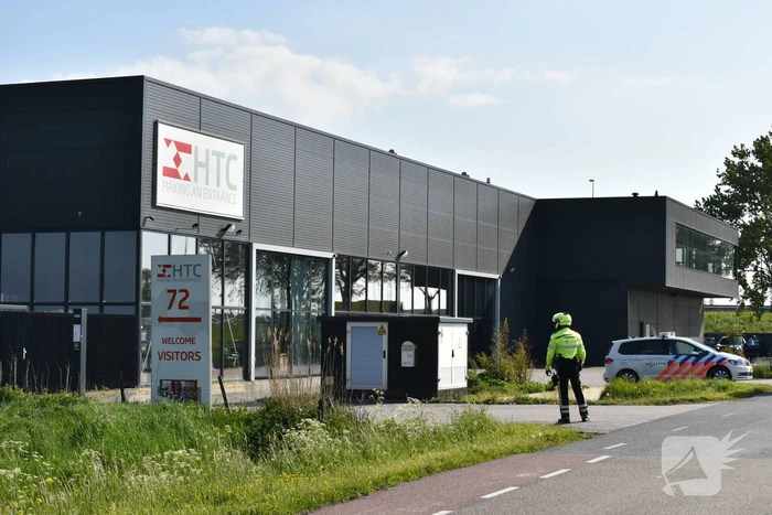 Brand op dak HTC Parking and Security