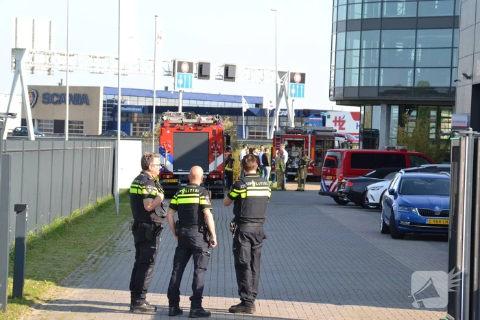 Brand op dak HTC Parking and Security