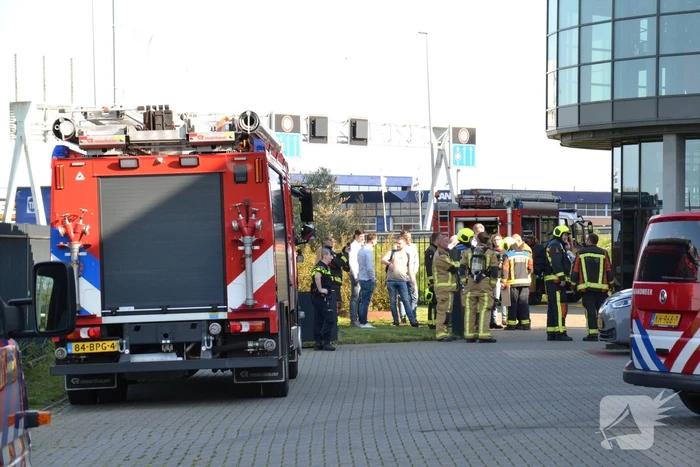 Brand op dak HTC Parking and Security