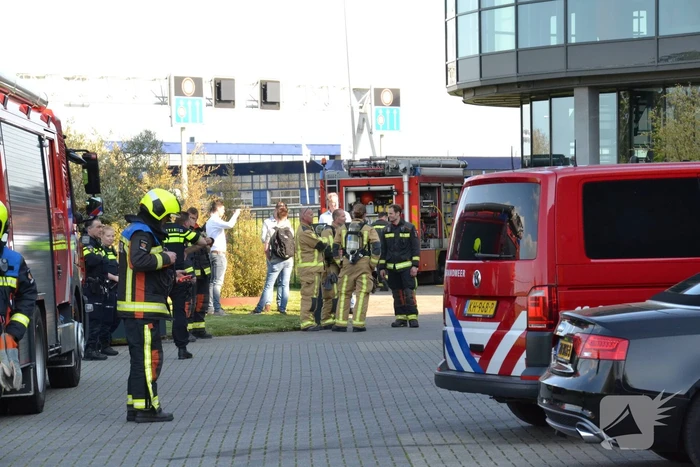 Brand op dak HTC Parking and Security