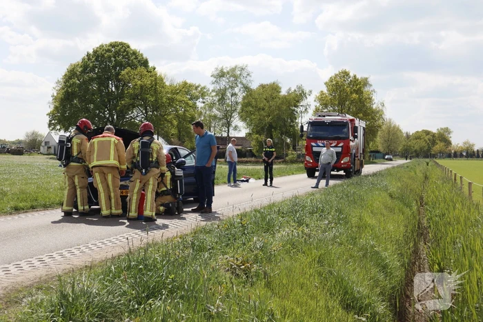 Auto weggesleept na brandschade