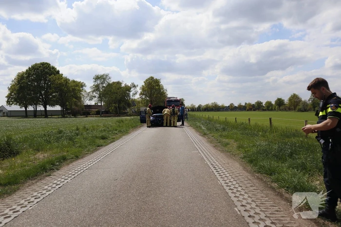 Auto weggesleept na brandschade