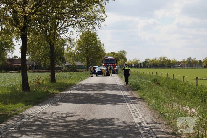 Auto weggesleept na brandschade