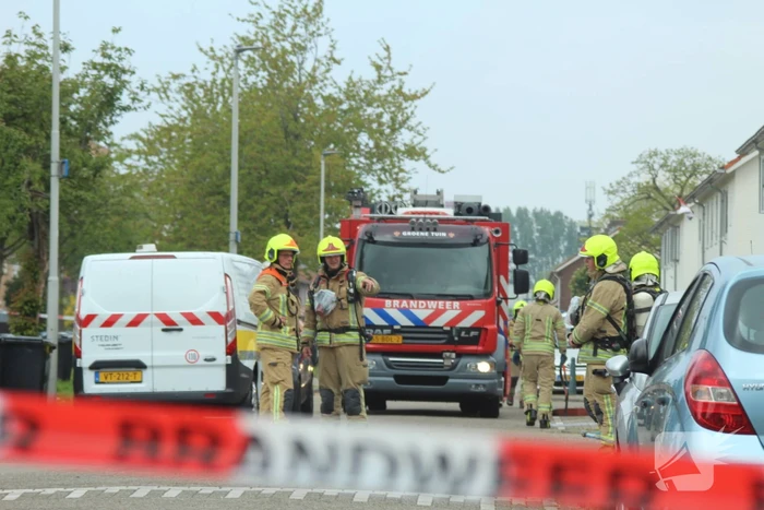 Lekkage nadat bewoner in gasleiding boort