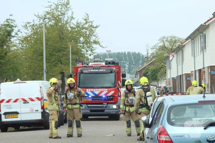Lekkage nadat bewoner in gasleiding boort