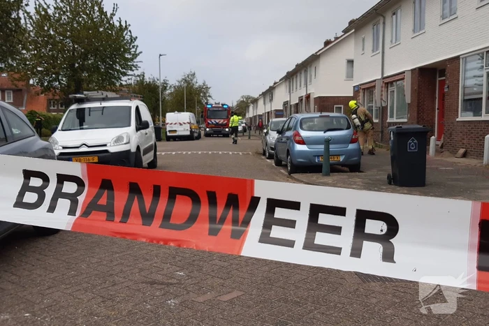 Lekkage nadat bewoner in gasleiding boort