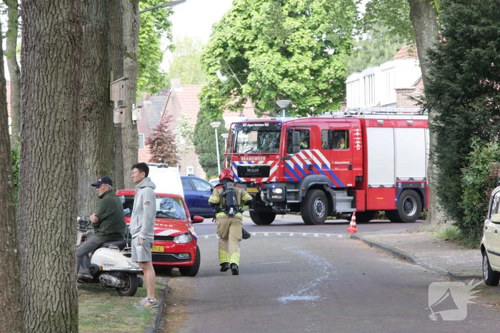 Grote brand in woning met rieten dak